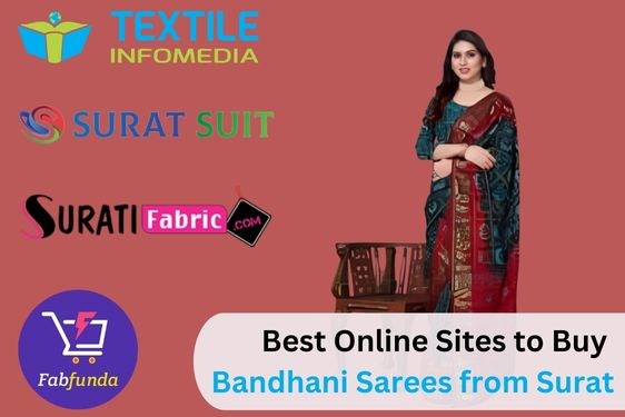 Best Online Sites to Buy Bandhani Sarees from Surat